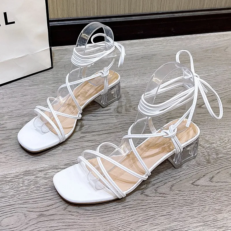 Women's Shoes on Sale Summer Fashion Open Toe Cross Strap Sandals