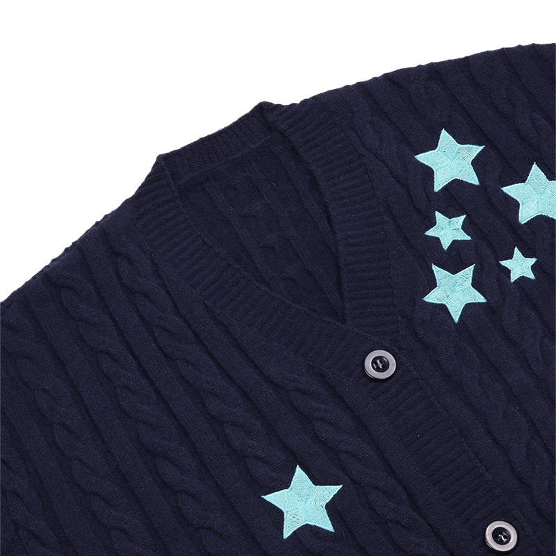 TS Midnights Knit Cardigan Taylor's Knitted Sweater Embroidery Top Autumn Winter Long Sleeves Women Luxury Designer Coat Clothes 3