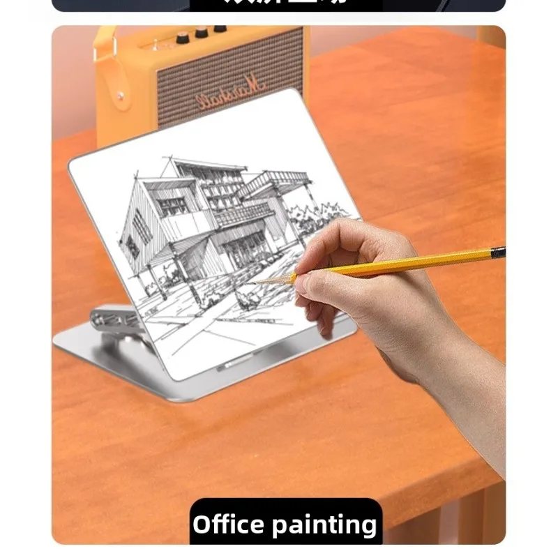 노트북 스탠드 360 °   회전식 접이식 휴대용 높이 조절 가능 방열 알루미늄 합금 태블릿 거치대