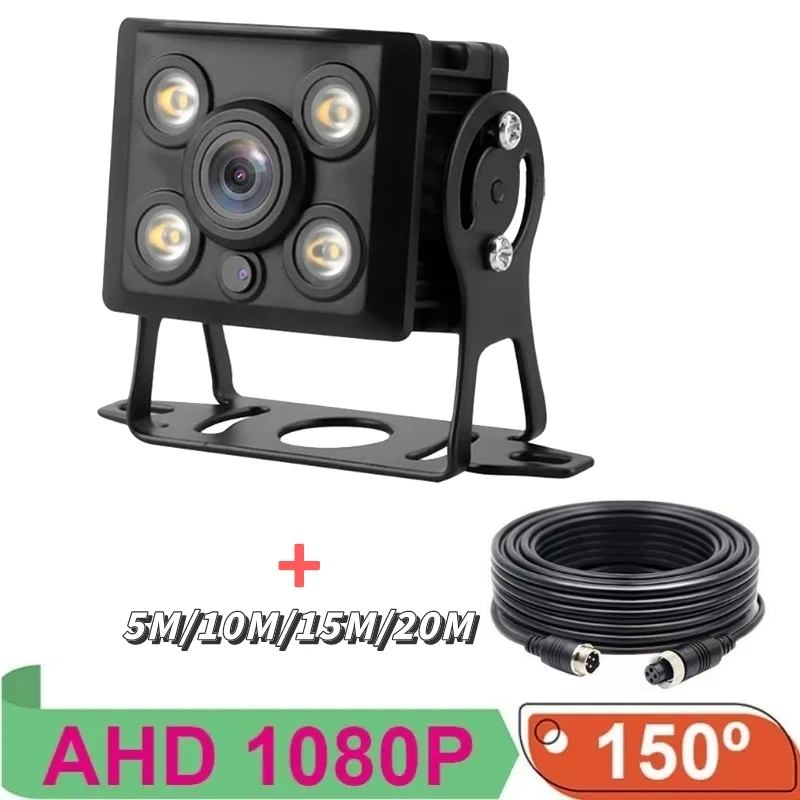 

1080P 12V Car/RV/Bus/Truck Camera AHD LED White Light Full Color Night Vision Camera 360 Car Surveillance Backup Reverse Camera