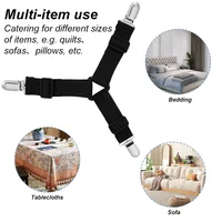 4Pcs Set Adjustable Bed Sheet Grippers Belt Fastener Bed Sheet Mattress Cover Blankets Quilt Holder Clips Organize Fixing clip 5
