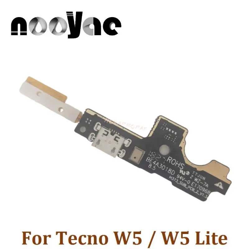 Per Tecno W5 / W5 Lite Porta Caricatore Dock Usb Spina Jack Microfono Mic Flex Cable Scheda Di Ricarica