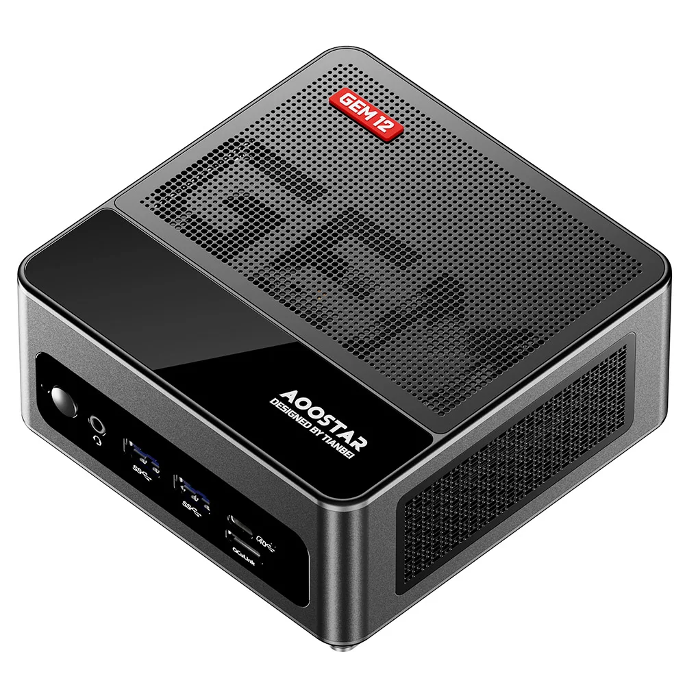 ミニPC AOOSTAR GEM12 Ryzen 6900HX/32GB/512GB AOOSTAR GEM12 Mini PC, AMD Ryzen 9 6900HX 8 rdzeni do 4.9GHz