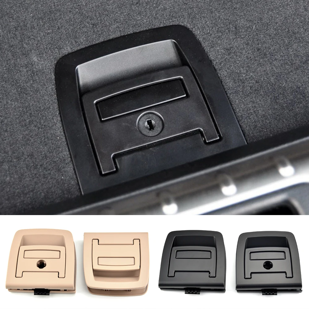 Car Rear Trunk Tail Cover Bottom Plate Mat Floor Carpet Trunk Handle