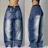 Y2K Baggy Jeans Womens New Multi-pocket Washed Vintage Jeans Harajuku Oversized Denim Pants High Waist Wide Leg Pants Trousers 5