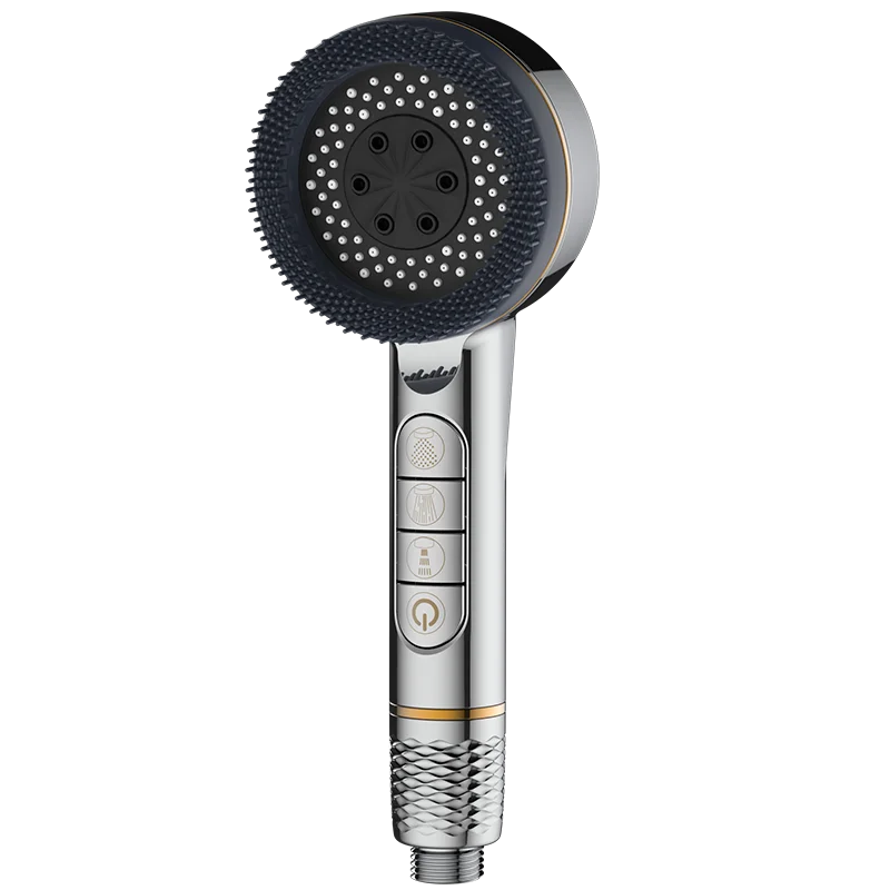 High-Pressure Water-Saving Adjustable Shower Head with Built-In Filter and Massage Sprayer