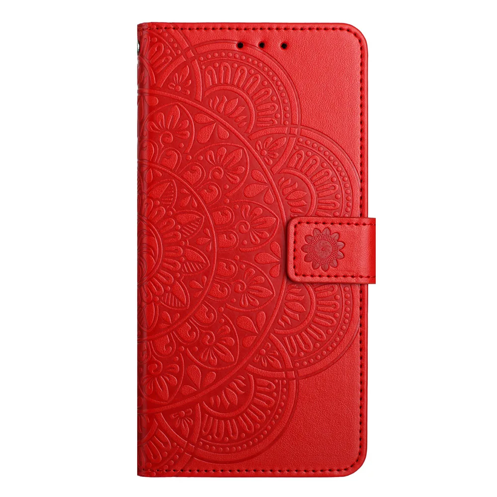 Butterfly Flower Leather Phone Wallet Case with Card Holder and Flip Cover