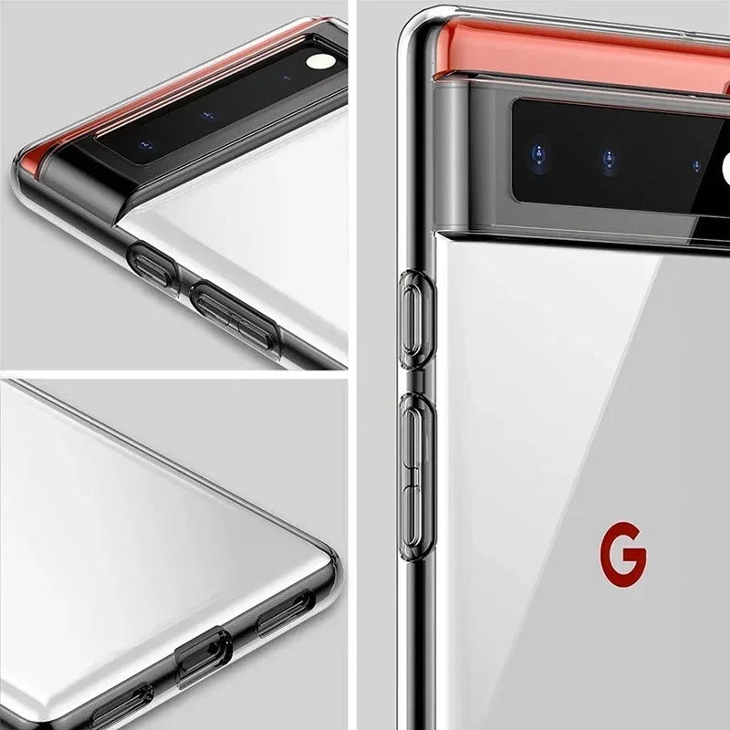 Premium Transparent Soft Silicone TPU Clear Back Cover Case