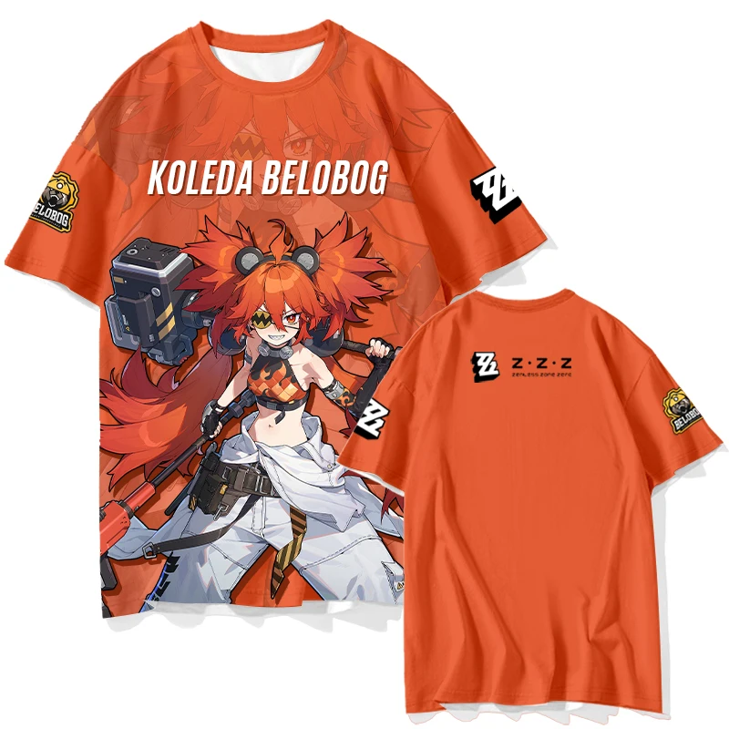 Zenless Zone Zero Short Sleeve T Shirt Kids Tees Cosplay Tops