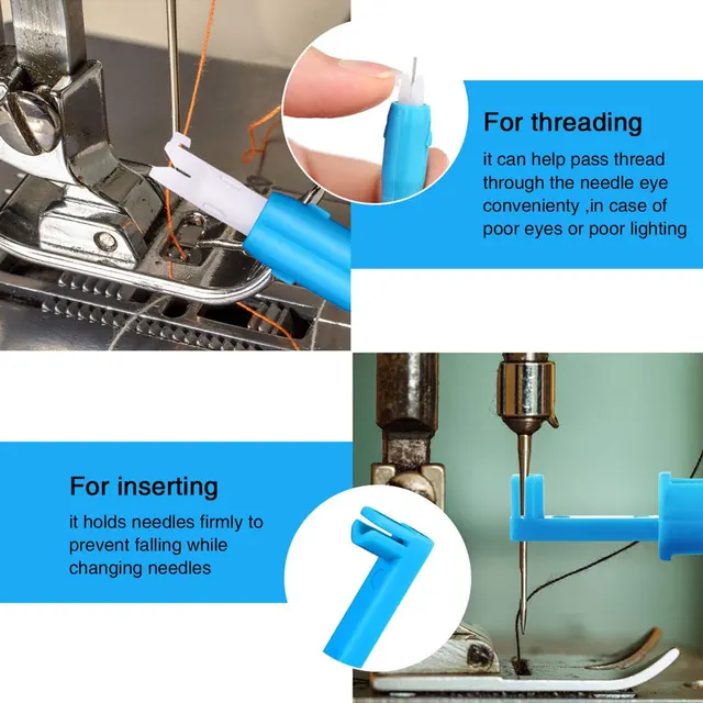 1/2pcs Household Sewing Machine Threading Device Automatic Needle Inserting Machine Threading Machine Sewing Tool Accessories 4