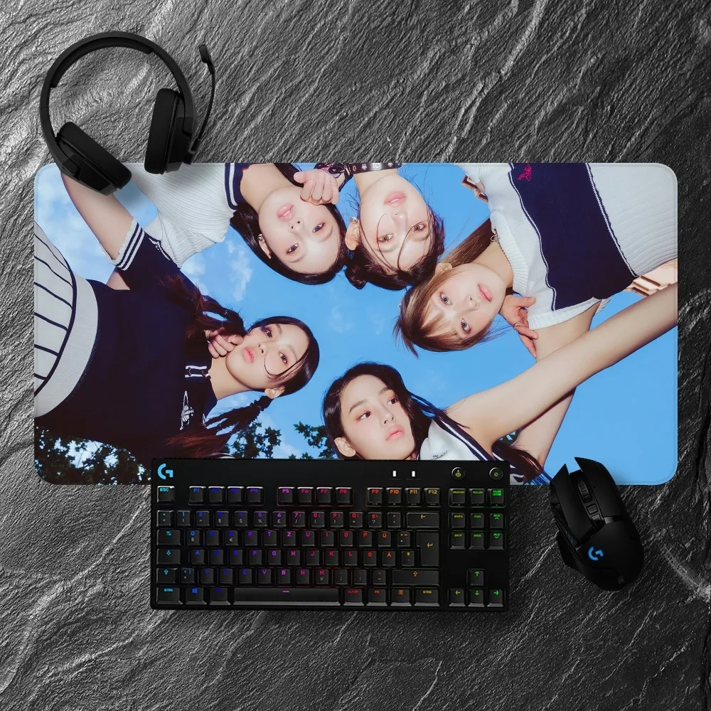 KPOP N-NewJeanss Mousepads Non-slip Lockedge Office Student Gaming Thickened Large Writing Pad Cushion 4