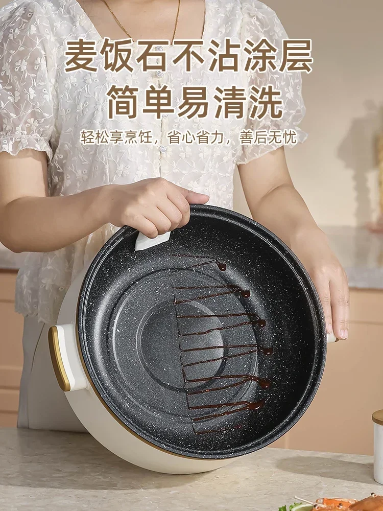 Changhong steaming and stewing integrated pot, stainless steel electric steamer, small   multifunctional household 5
