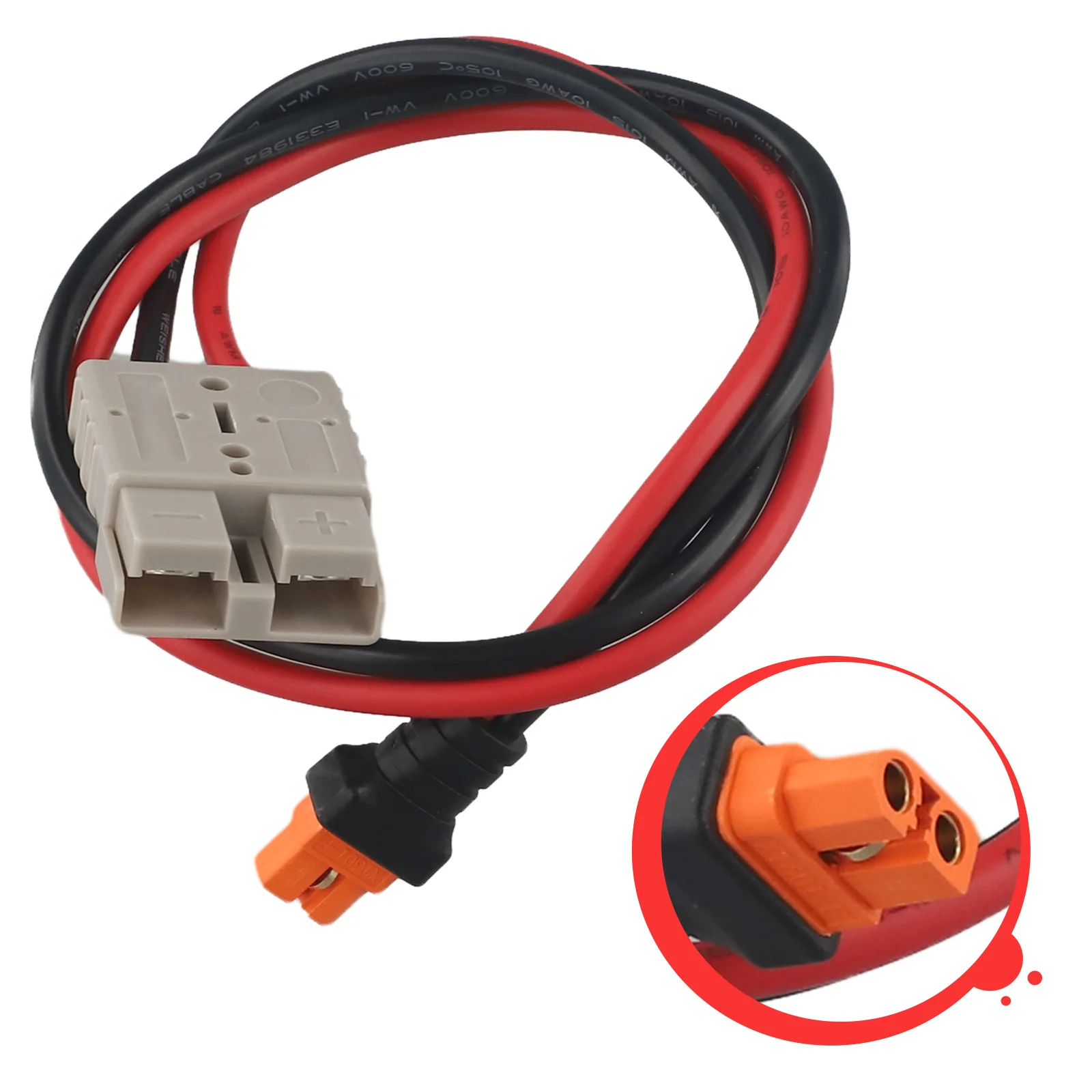 50A 10AWG Adapter Cable Portable Power Station For Anderson To Connector Practical Tools Accessories High Quality