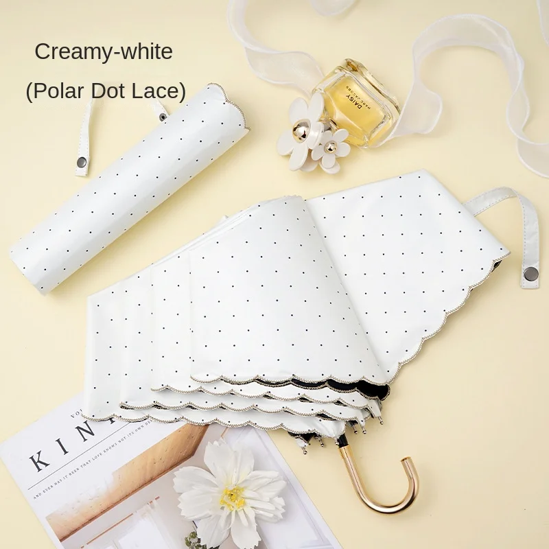 Vinyl Anti-UV Mini Umbrella  Portable Windshield Umbrella Sunny or Rainy Use Sun Protection Parasol