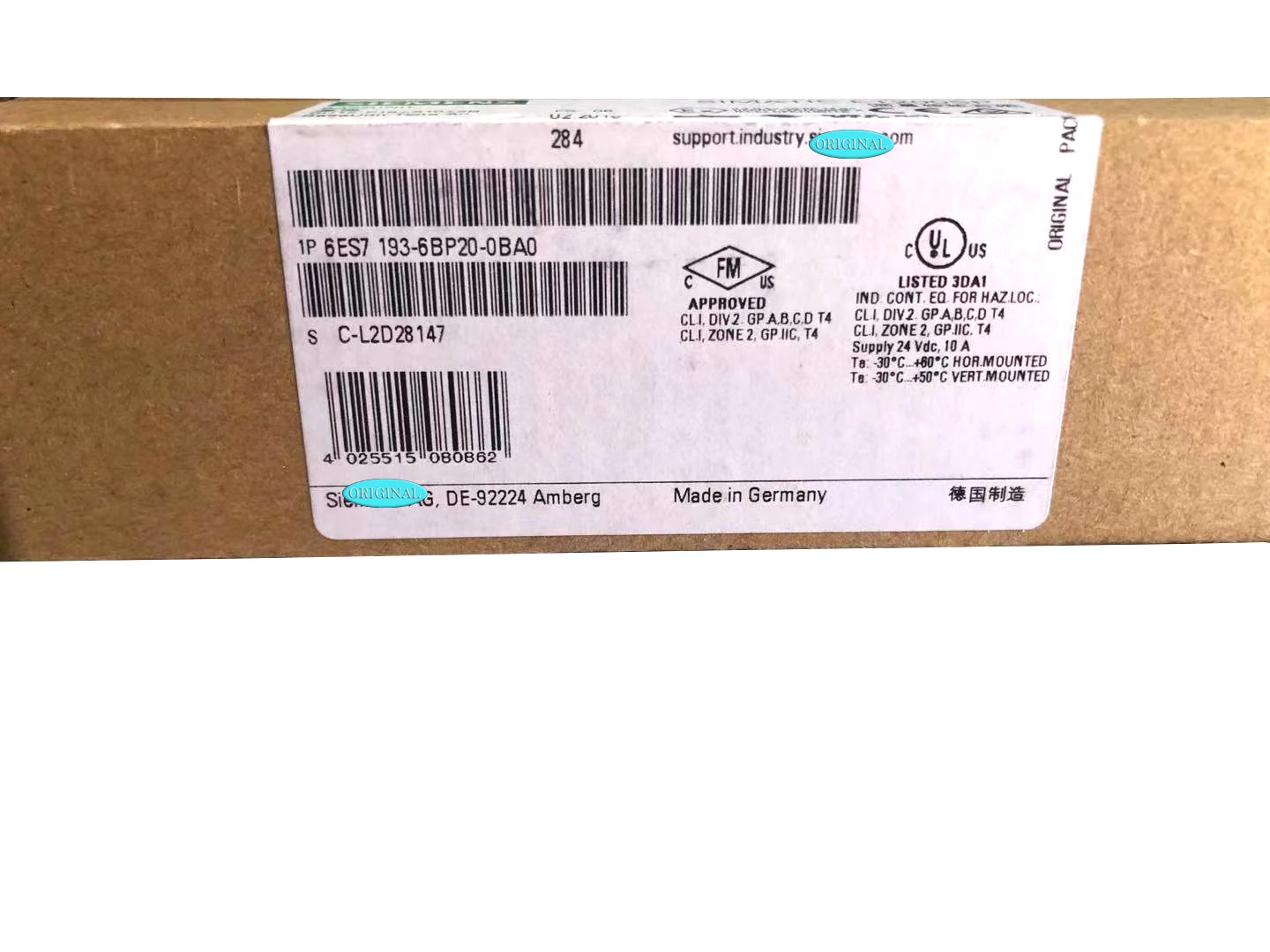 Новый оригинальный в коробке 6ES7 193-6BP20-0BA0 6ES7193-6BP20-0BA0 {склад} гарантия 1 год отправка