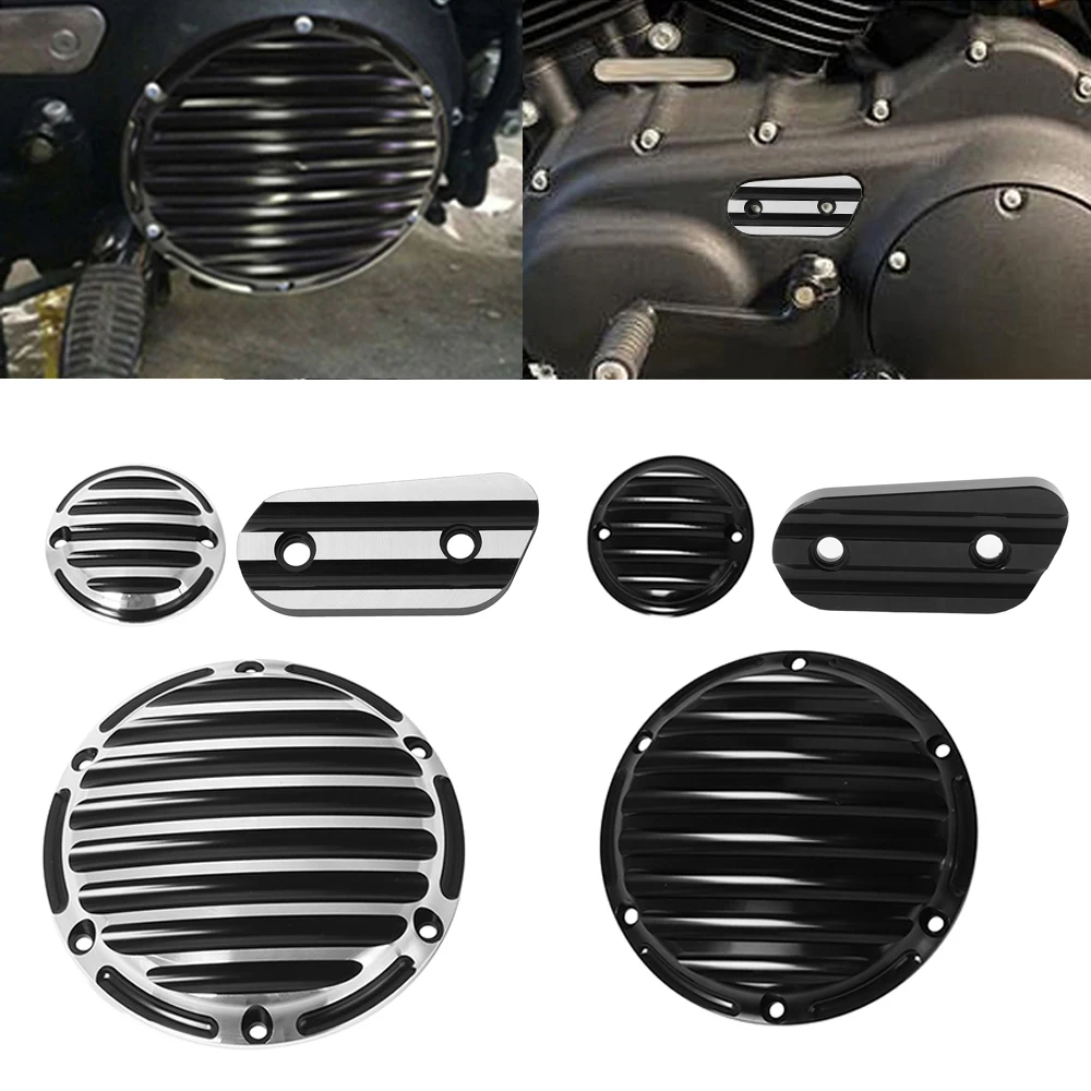 Moto In Alluminio 6 Fori Derby Timer Clutch Timing Covers Tappo Di Copertura Di Ispezione Per Harley Sportster Iron Xl883 Xl1200