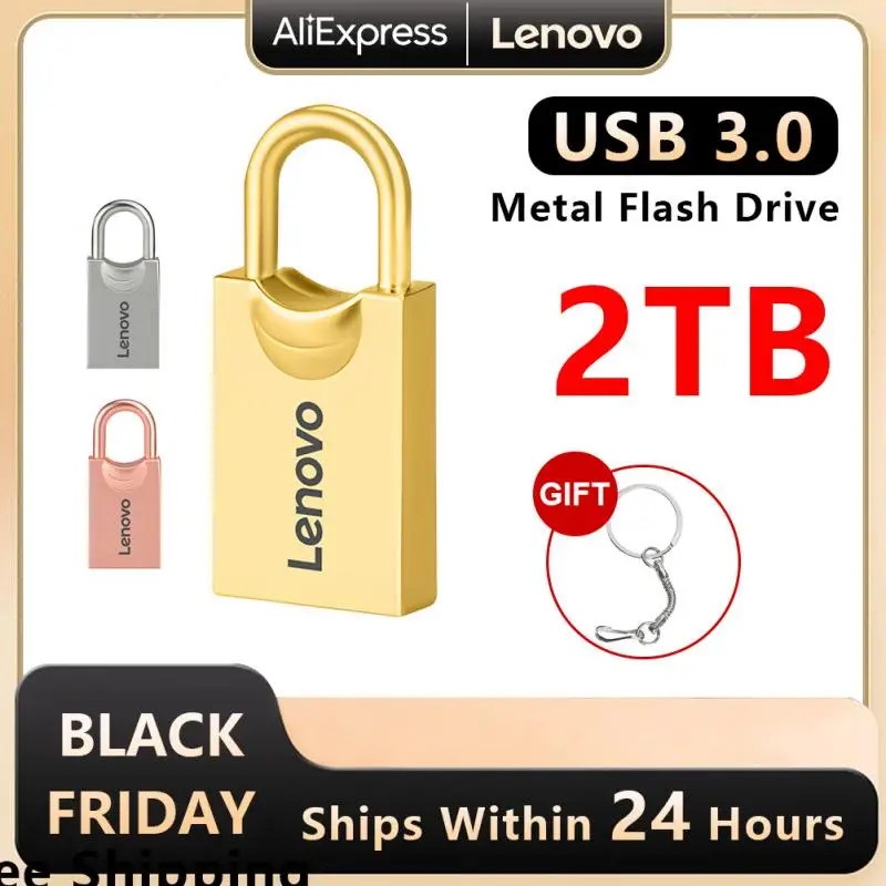 Nuovo Lenovo Usb 3.0 Pen Drive 2Tb Pendrive Ad Alta Velocità 1Tb Metal Cle Usb Flash Drives Type-C Memoria Usb Flash Spedizione Gratuita