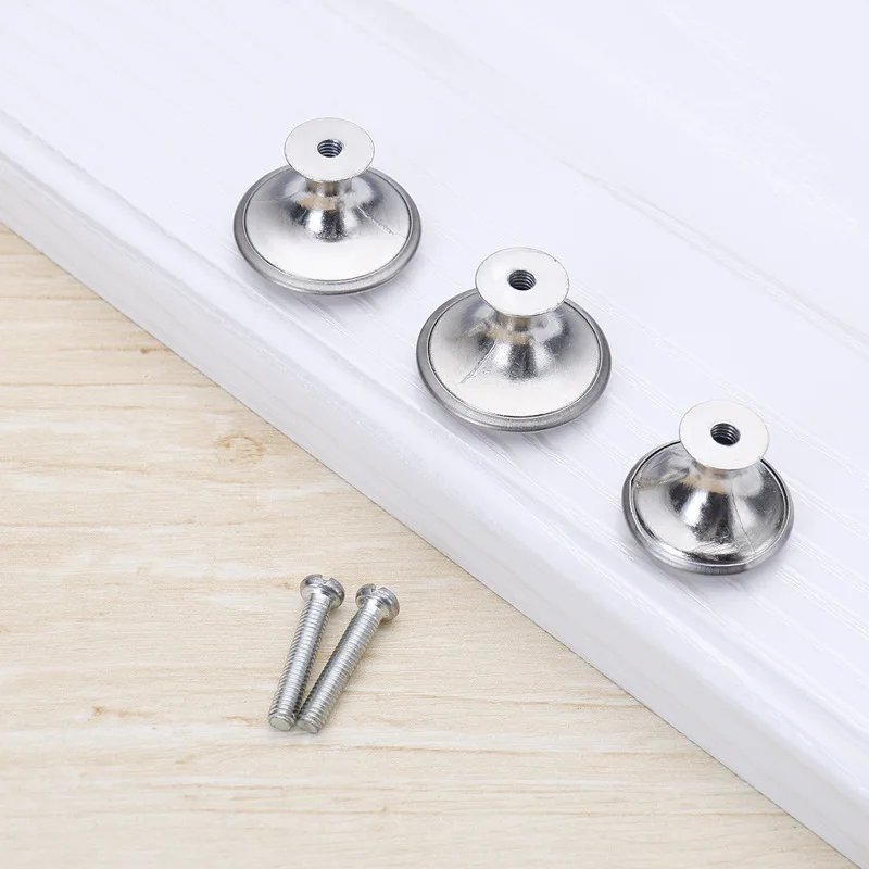Mini Knob Cabinet Handles Stainless Steel Drawer Hand Pulls Replacement Furniture Door Hardware Black Silver DIY Knobs 12 Pcs furniture knobs