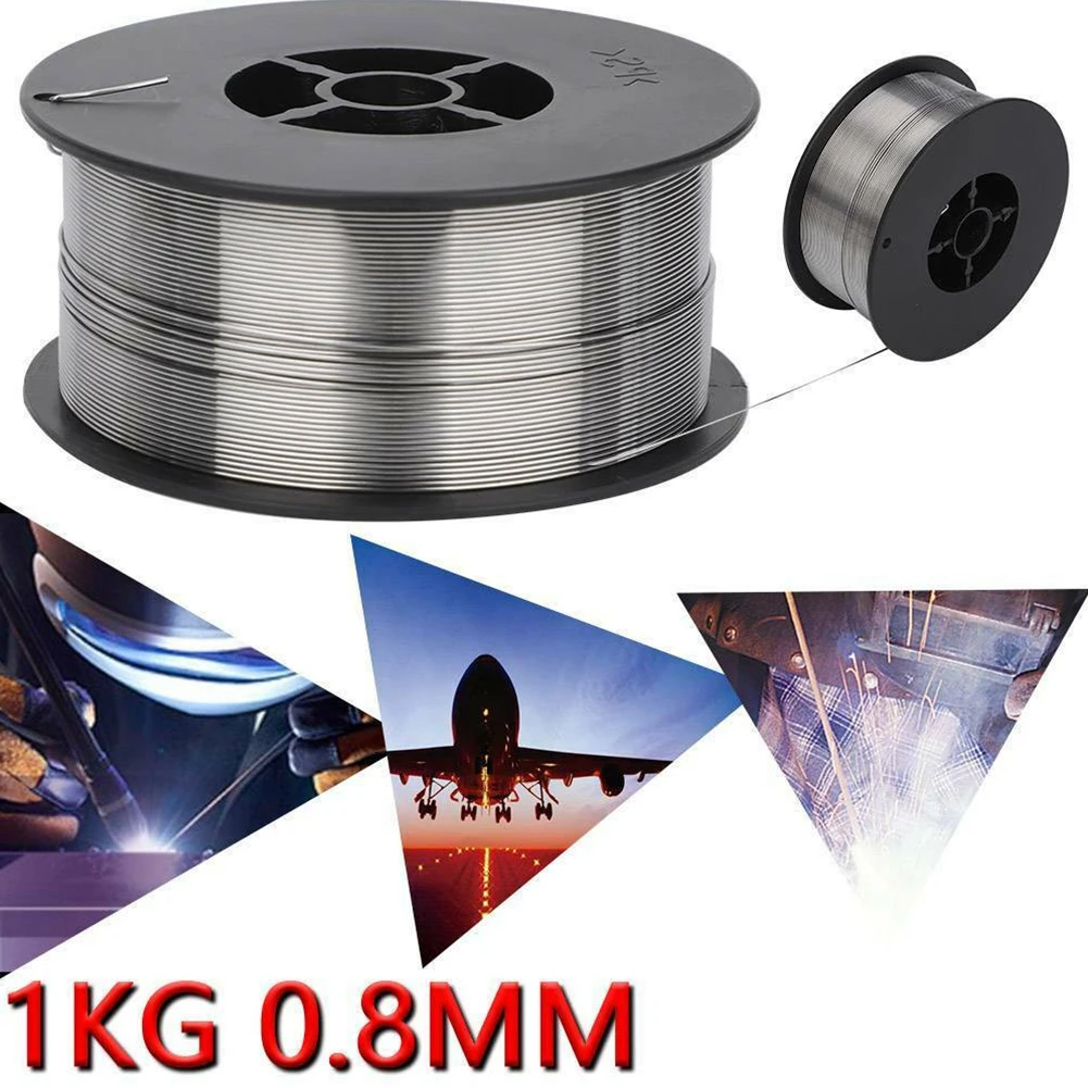 

1kgs Gasless MIG Welding Wire 0.8mm 1.0mm Flux Cored Self Shield No Gas E71T-GS Iron Carbon Steel Wire For Mig Welding Machine