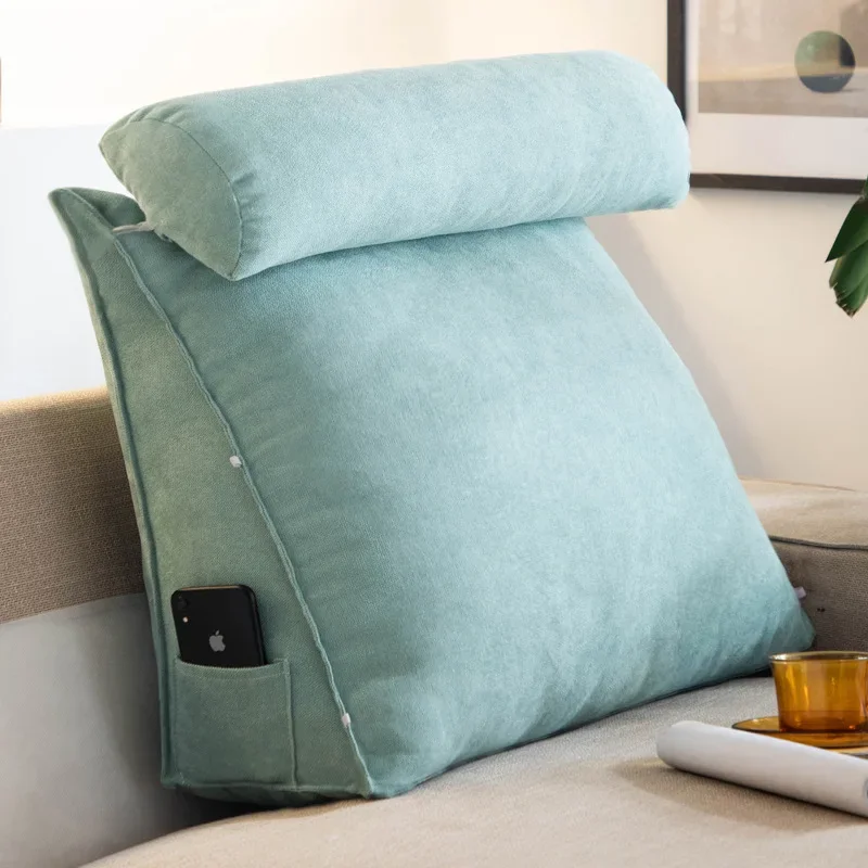 Reading Pillow for Bed Adult Back Pillow for Sitting in Bed Triangle Reading Pillow for Bed, Soft Back Rest, Support Wedge 6
