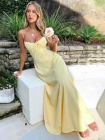 Townlike Elegant Maxi Long Waist Wrap A-line Dress Women Spaghetti Strap 2024 Spring Summer Dress Backless Sexy Party Dresses 1