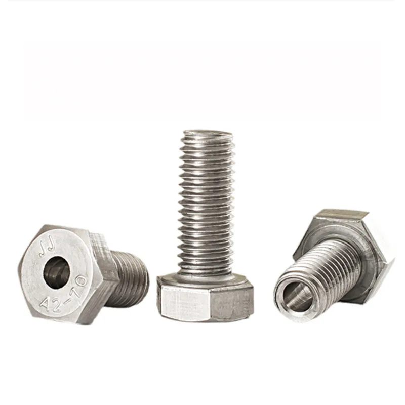 Stainless Steel Screws Stainless Steel Screw Hollow Screw 304 Stainless Steel Special Outer Hexagonal Bolt Mask Machine Threading Through-Hole Screw M4M5M6M8M10M12M14M16M20