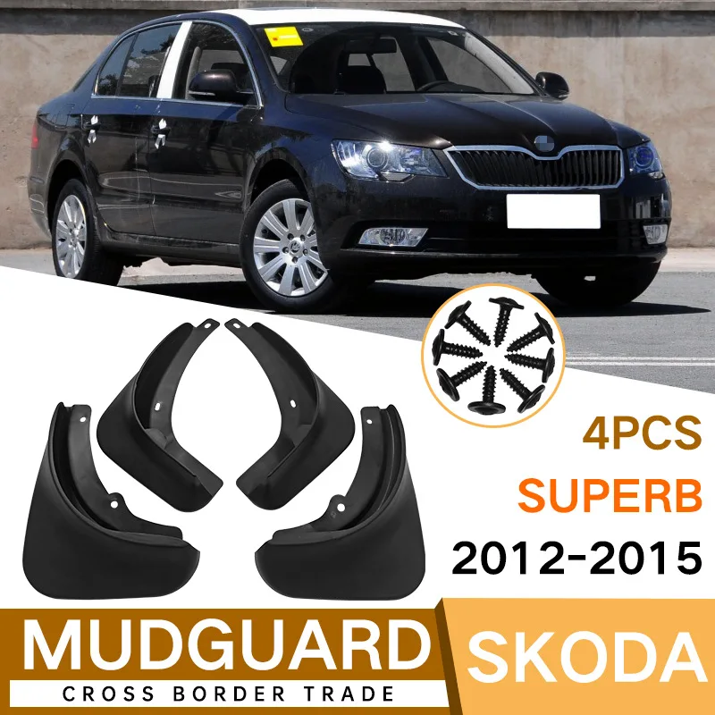 

Mud Flaps For SKODA superb 2012-2015 MudFlaps Front Rear Fender Car Accessories
