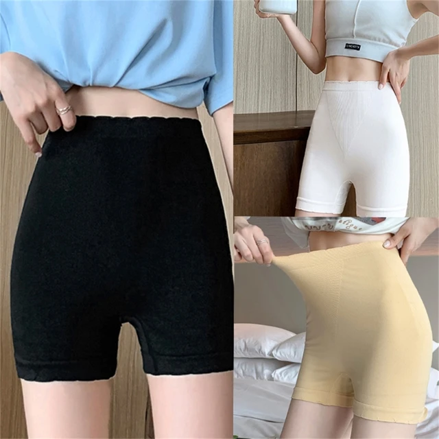 Slip Shorts For Under Dresses Women Anti Chafing Seamless Boyshorts Panties  Lace Under Skirt Shorts Cooling Underwear - AliExpress