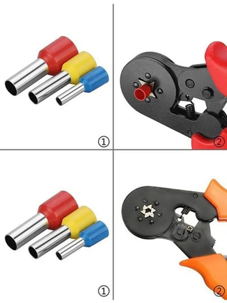 Wire Connectors 700pcs European Type Tube Terminals Wire Connector Crimper Cable Electrical Pressure Connection Ring Cold Crimp Terminals