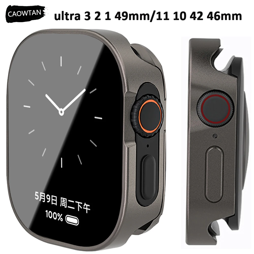 Waterproof Aluminum Alloy Watch Case with Full Metal Coverage