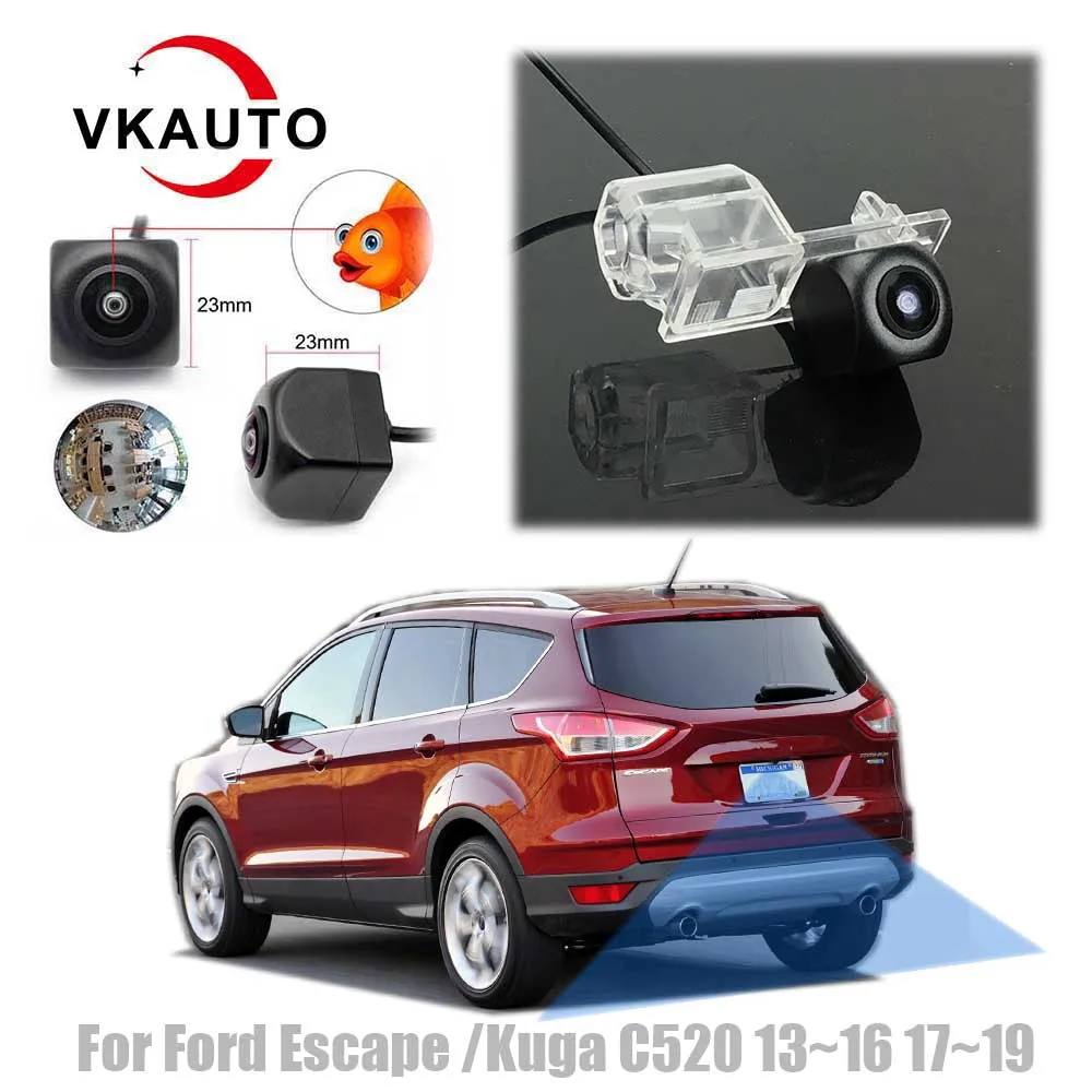 Vkauto Rückfahr Kamera Für Ford Escape Kuga C520 2013 ~ 2019 Für Sync 2 3 C54 Pins Adapter Kabel Ccd Fisch Auge Kamera