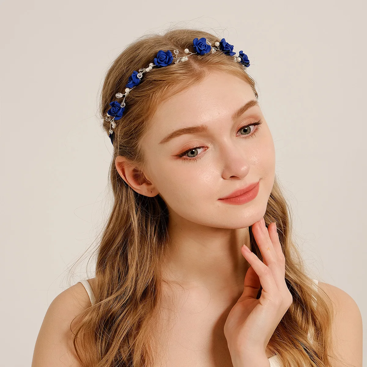 Pearl Wreath Headband Wreath Bride Garland Head Hoop Bride Hair Band Hair Vine Wedding Bridal Wedding Dress Accessories