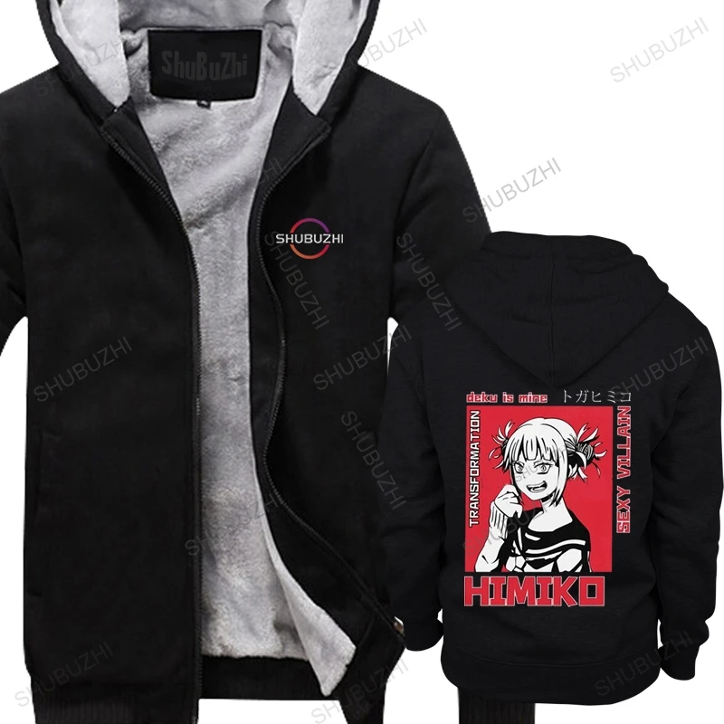

Himiko Toga Waifu Anime winter hoody for Men Soft Cotton hoodie Graphic warm sweatshirt Tops Manga MHA My Hero Academia