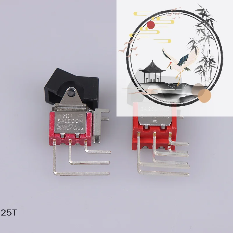 RLS-202-A4-00 로커 암 커넥터 선박형 버튼 로커 벤트 피트 사이드 스위치..
