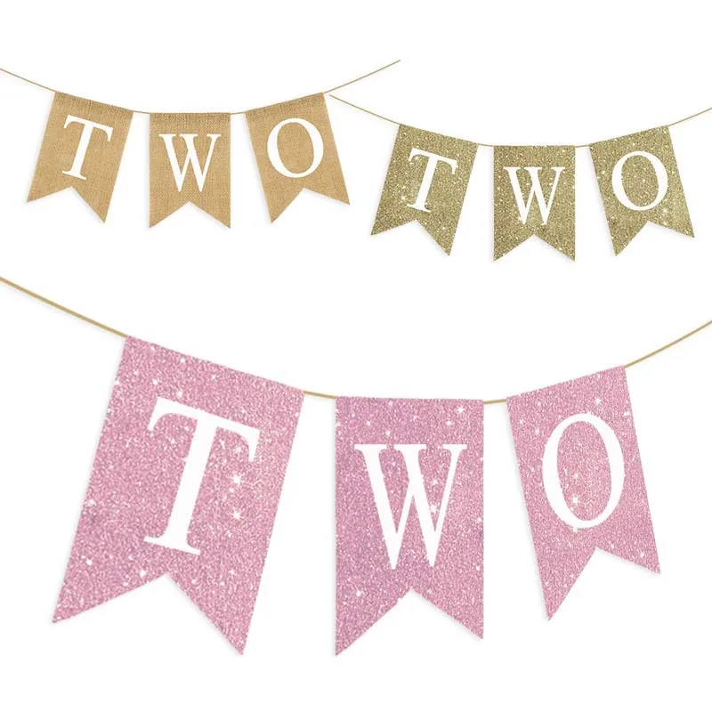 Burlap Greenery TWO Letter 2ND Shower Gender reveal sign Banner garden rustic Farmhouse Dessert Table decor Backdrop Photo Booth