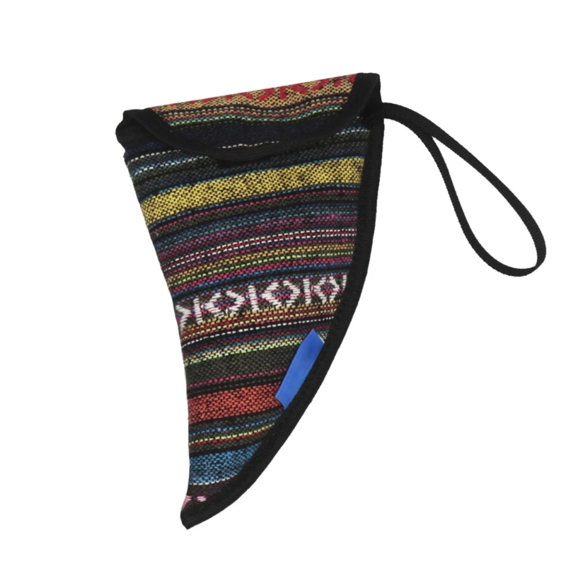 National Ocarina Bag Ocarina Protective Triangular Cloth Bag with Carry Handle Case Holder for Lover
