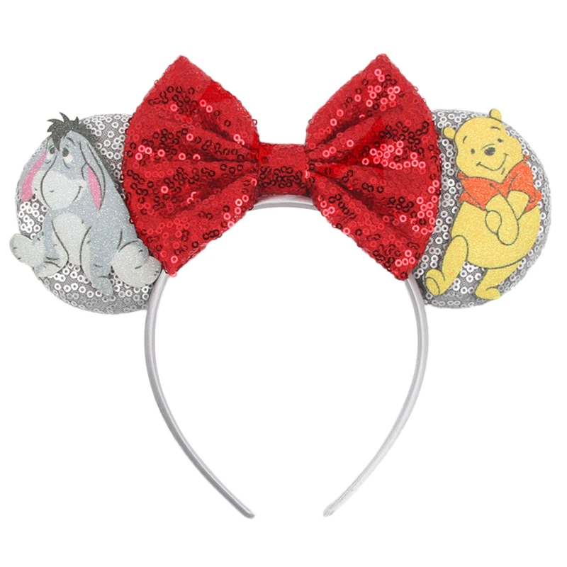 Winnie the Pooh Mausohren-Haarband, Beliebtes Cartoon-Charakter Mickey Maus Haarband, Mädchen Cosplay Party Neue Kinder-Haaraccessoires – Detail 32
