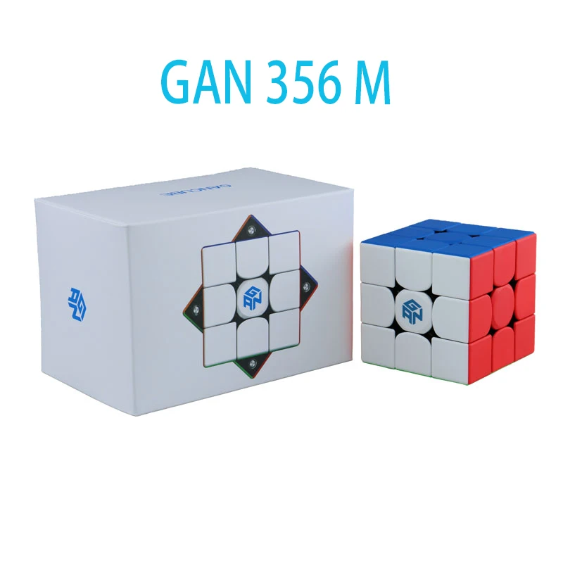 GAN 356M 3x3x3 자기 매직 스피드 큐브 스티커리스 Gan 356 M 전문가용 피젯 토이 큐보 마히코 퍼즐