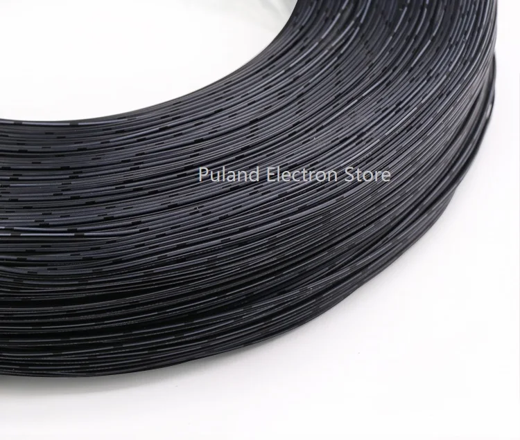 UL2468 블랙 화이트 2 핀 PVC 와이어 28AWG  16AWG, 절연 더블 코어 LED 램프 구리 라인 모니터 연장 전원 케이블