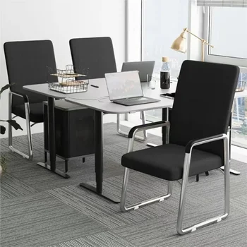 Office Chair Computer Chair, Comfortable Home Sitting Bow Chair,Student Dormitory Backrest Conference Staff Chair 1