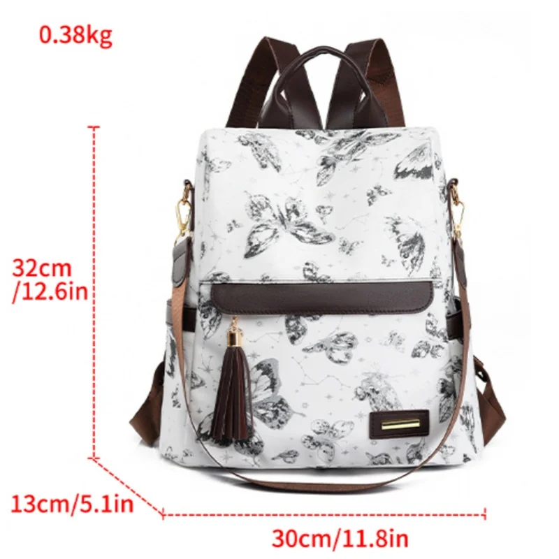 Backpack Women New Printed Fashion Women Anti-theft Backpack PU Lightweight All-in-one Shoulder Bag Women 2