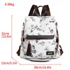 Backpack Women New Printed Fashion Women Anti-theft Backpack PU Lightweight All-in-one Shoulder Bag Women 2