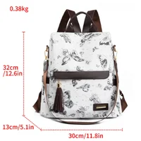 Backpack Women New Printed Fashion Women Anti-theft Backpack PU Lightweight All-in-one Shoulder Bag Women 2