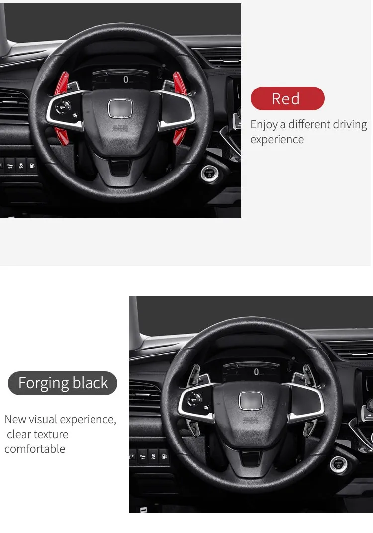 T-carbon Steering Wheel Paddle Shifter Fit For Honda New Fit Odyssey Auto Accessories Shift Paddle