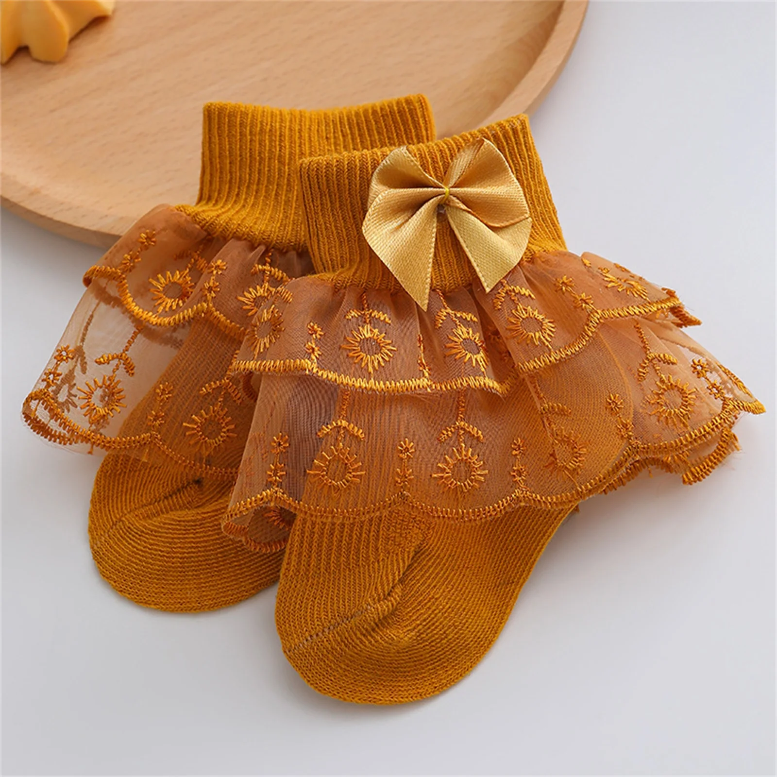 Infant Baby Girls Socks Ruffle Lace Bow 3M-2T kids socks,baby socks,girls socks