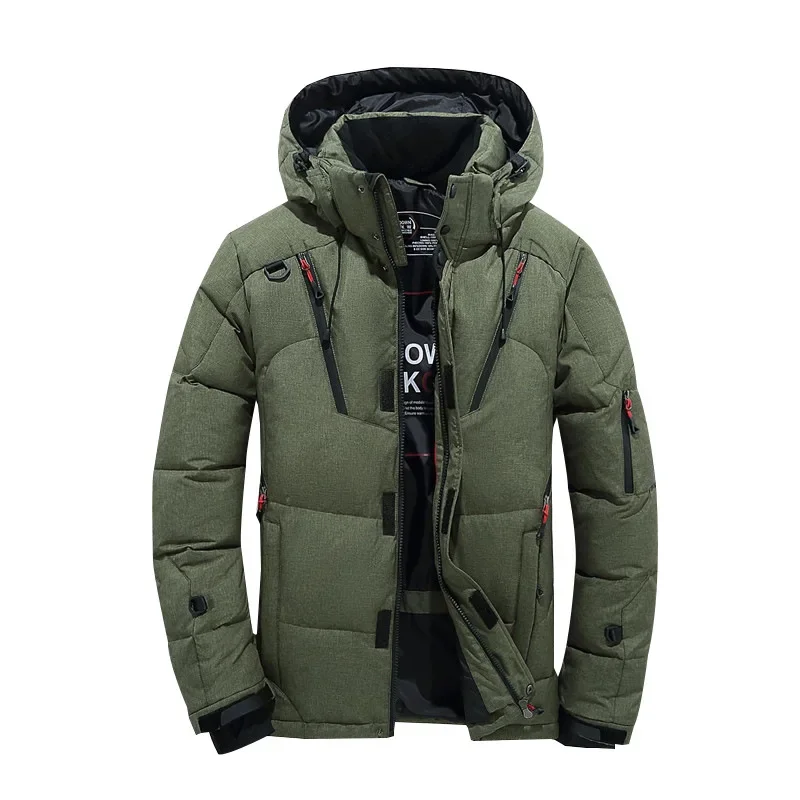 Thick Down Jacket with Collar for Men Warm Parka Casual Coat Waterproof Winter -30 Degrees Size 5XL down jacket,mens jacket