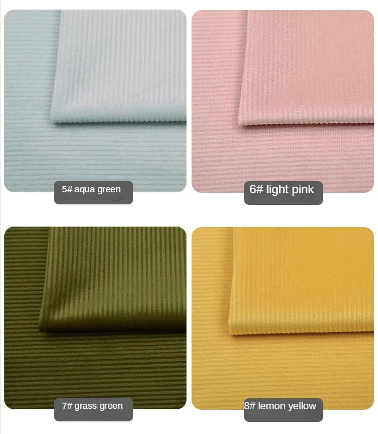 Fine Rib Jersey Knit Fabric, per Metre Plain Sea Green 