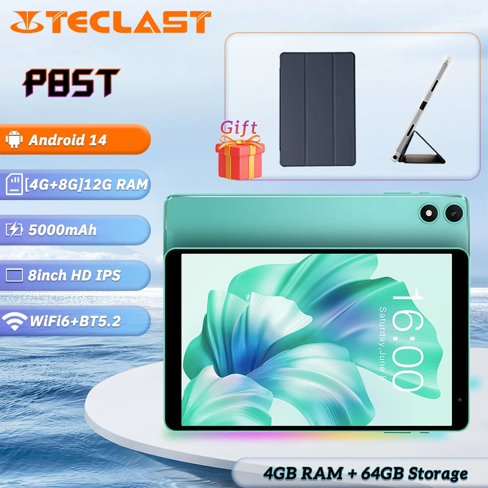 TECLAST Teclast P85T 2024 タブレット（Allwinner A523 8コア 1.8GHz/4GB RAM/64GB ROM(未開封)❗️ Teclast P85T タブレット PC 8 インチ 1280*800 IPS/Android 14/4GB