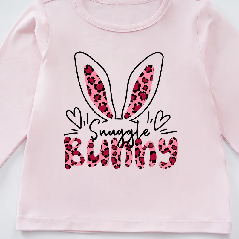 Baby Spring Autumn Casual Fashion Kid Boy Girl Outfit Pink T-shirt Long Sleeve Top Outdoor