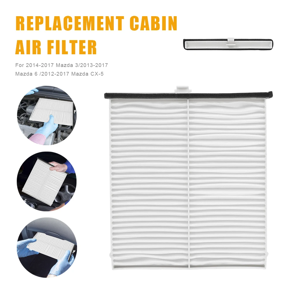 

Cabin Air Filter For 2014-17 Mazda 3 2013-17 Mazda 6 2012-17 Mazda CX-5 White Non-woven Fabric Replacement Cabin Air Filter
